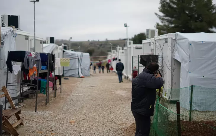 Refugee homes in Greece